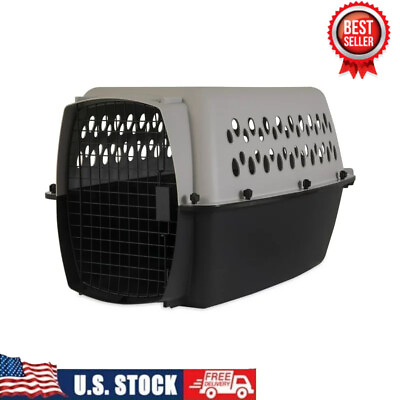 #ad 26quot; Dog Crate Pet Carrier Small Medium Plastic Travel 15 25 Lb Kennel Hard Sided $37.97