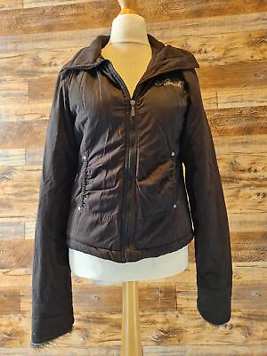 #ad Hooch Women#x27;s Black Full Zip Jacket UK Size 12 GBP 19.49