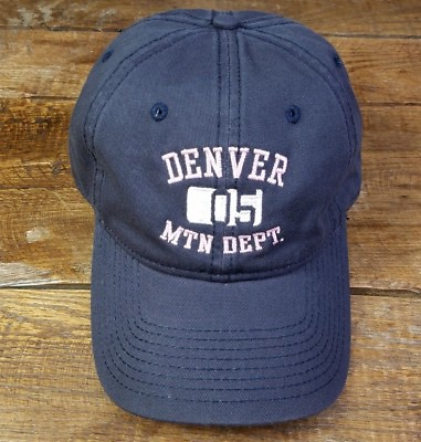 #ad NWOT DENVER MTN. DEPT. 05 Steel Hat Blue w Pink Embroidery Cap Strapback E $16.99