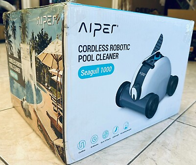 #ad AIPER Cordless Robotic Automatic Pool Cleaner Vacuum5000 mAh Rechargeable USED $79.99