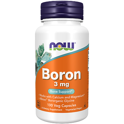 #ad NOW Foods Boron 3 mg 100 Capsules $6.39