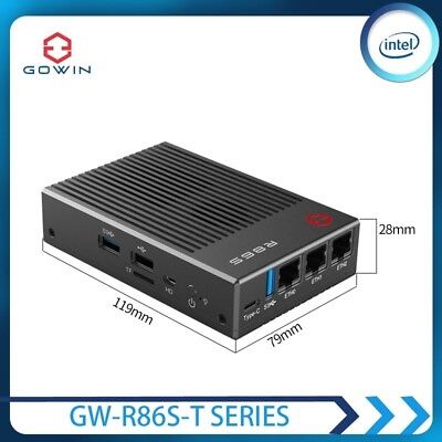 #ad GW R86S T Intel Mini PC Host Soft Router Routing Openwrt Linux Windows $299.00