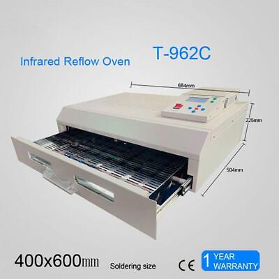 #ad T962C Infrared IC Heater Reflow Solder BGA SMD SMT Rework Station with smoke $286.99
