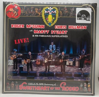 #ad SWEETHEART OF THE RODEO LIVE 50TH ANNIVERSARY RSD 2024 2LP GOLD WHIPLASH $149.99