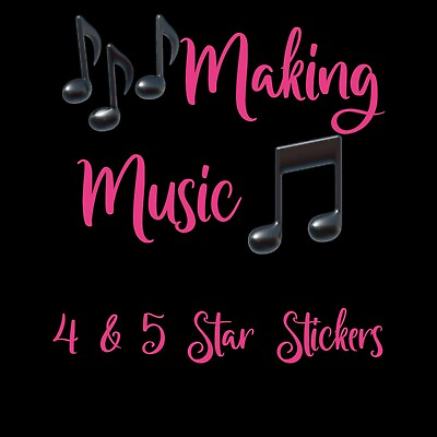 #ad Making Music Album 4 5⭐️ Star Sticker Please read Description $8.50