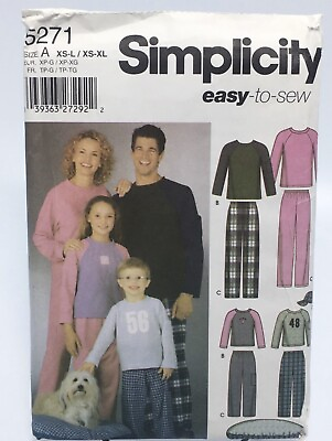 #ad Dog Bed Unisex Outfits Size Child Teen Adult S5271 Uncut Pattern Pants XS XL $5.99