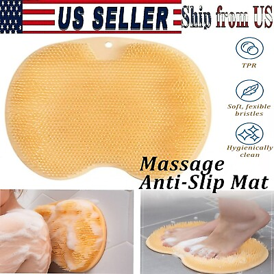 #ad Silicone Foot Brush Scrubber Massager Shower Non Slip Deep Clean For Foot Care $6.84