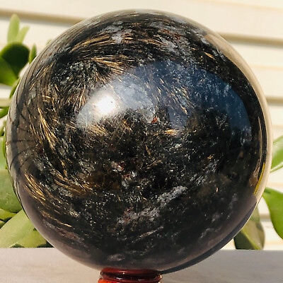 #ad 5.28lb Natural Fireworks Stone Quartz Magic Crystal Healing Ball Sphere Healing $144.00