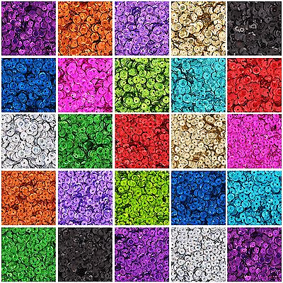 #ad LOOSE CUP SEQUINS HOLOGRAPHIC 720 PACK 4MM amp; 6MM 24 COLORS THREADART $7.99