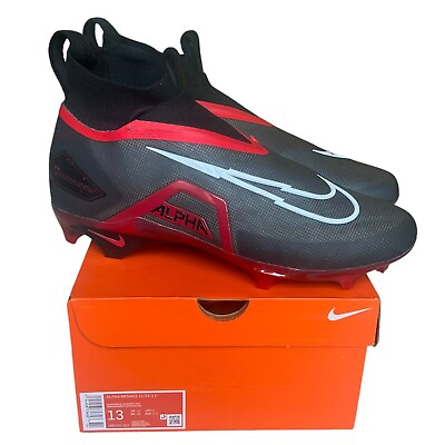 #ad Nike Alpha Menace Elite 3 Size 13 Men#x27;s Football Cleats Black Red. DM1792 002 $109.99