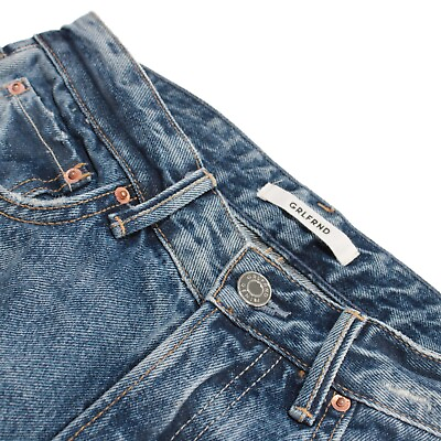 #ad GRLFRND NWT Super High Rise Karolina Skinny Jeans Size 25 in Go My Way Blue $157.49