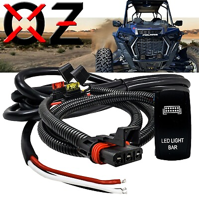 #ad 10#x27; Pulse Power Bus Bar Plug 3 Wire Harness for Dual Function LED Light Bar RZR $44.99