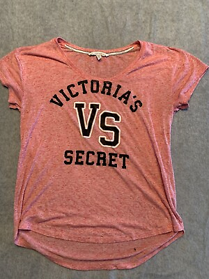 #ad Victoria#x27;s Secret Size Small Pink VS Logo Tee $11.99