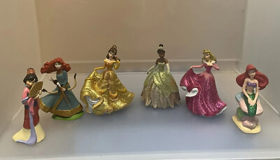 #ad LOT x6 Disney Glitter Princesses $24.00