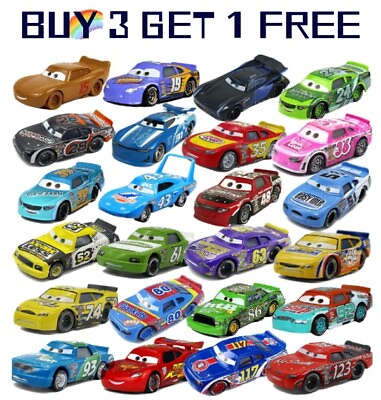 #ad Disney Cars 1:55 Die cast McQueen Film Smokey Doc Hudson Model Car Toy Boy Gift $9.40