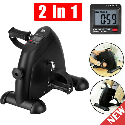 #ad Mini Exerciser Cycle Bike Pedal Leg Arm Desk w LCD Display Fitness Exercise Home $38.94