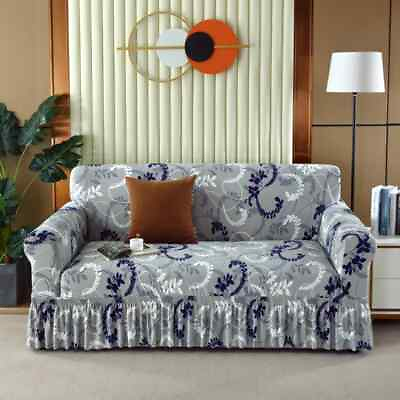#ad #ad 2024 Elastic flower sofa cover washable dog furniture protector 1 2 3 4 seat $63.01