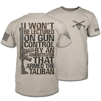 #ad Gun Control Patriotic T Shirt American Pride Veteran Support Tee $33.99