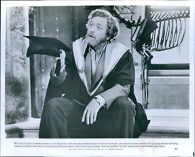 #ad 1983 Actor Michael Caine Professor Literature Educating Rita 8X10 Vintage Photo $19.99
