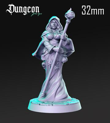#ad Mindaya the Wizard Fantasy Miniature DnD Miniatures Tabletop RPGs Role Playing $10.99