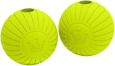 Chew King Dog Toy 3 Inch Supreme Rubber Balls 2 Pack Large Dog Medium Chew Toy $14.99