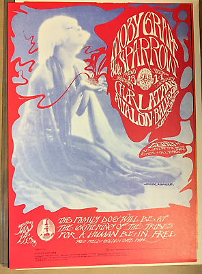 #ad MOBY GRAPE 1967 AVALON BALLROOM FAMILY DOG CONCERT POSTER FD 43 STANLEY MOUSE $395.95