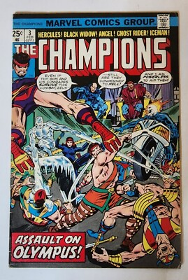 #ad CHAMPIONS #3 Fine 1975 Marvel $2.99