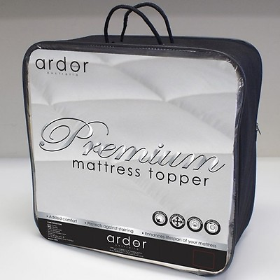#ad Ardor Premium Mattress Topper Single Double Queen King Size Bed 100% Cotton Case AU $229.00