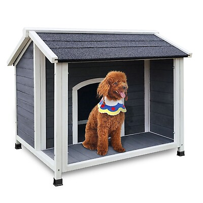 #ad Wooden Dog House for Medium Dogs Waterproof amp; Windproof Fits Outdoor Use $186.33