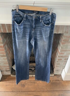 #ad Judy Blue Womens Boot Cut Flare Jeans Dark Wash Denim size 31 Western $34.28