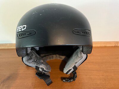 #ad Red Pure Ski Helmet Flat Black Color Size 55 57 Small $79.95