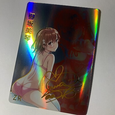 #ad Mikoto Misaka A Certain Scientific Railgun Signed ACG Goddess Story Girl Card $26.99
