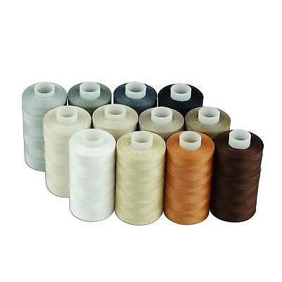 #ad 12 Multi Colors All Purposes Cotton Quilting Thread 50s 3 Thread for Piecing ... $34.49