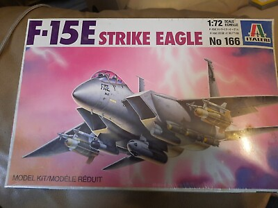 #ad 1994 Italeri F 15 E Strike Eagle Fighter Aircraft 1:72 Scale Model Kit # 166 $32.50