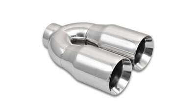 #ad Vibrant 1339 Exhaust Tip Weld On 2 1 2 in Inlet 3 1 2 in Dual Outlet 10 $93.98