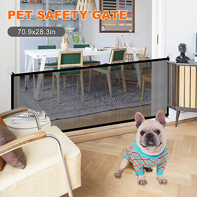 Large Pet Dog Baby Safety Gate Mesh Fence Portable Guard Indoor Home Kitchen net $12.99