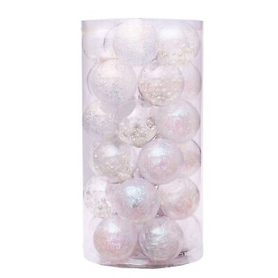 #ad 24pcs Glitter Balls Multi purpose Attractive Decorative Shiny Surface Balls 10 $29.66