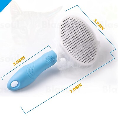 #ad Pet Grooming Brush with 30PCS Filter Net Comfortable Cat Shedding Brush Non Slip $8.99