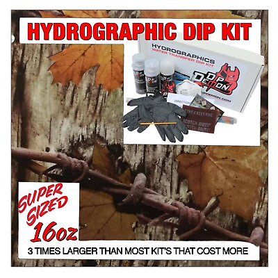 #ad Hydrographic dip kit Rustic Fence hydro dip dipping 16oz $69.99