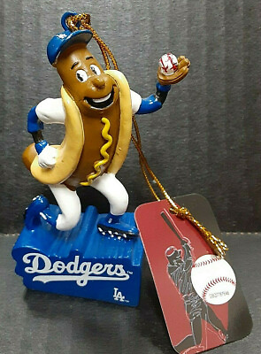Los Angeles LA Dodgers Dodger Dog Design Mascot Statue Ornament Discontinued $17.99