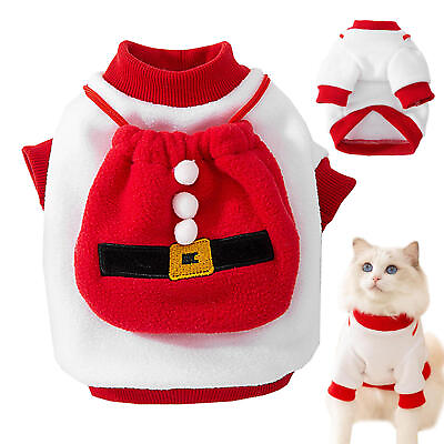 #ad Christmas Pet Dog Clothes Small Dog Costumes Puppy Outfit XS 2XL Sizes Winter $11.04