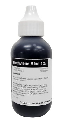 #ad Methylene Blue 1% Aqueous Stain dye Solution 60mL 2 fl oz $10.00