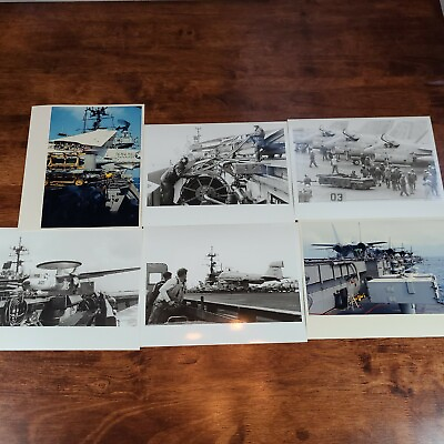 #ad USS Saratoga US Navy Vintage 8x10 Photo Photograph 1986 $65.00