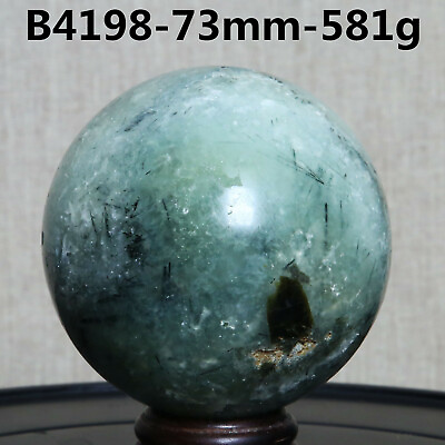 #ad B4198 581g Natural Green Prehnite Crystals Healing Aura Chakra Power Sphere Ball $79.99