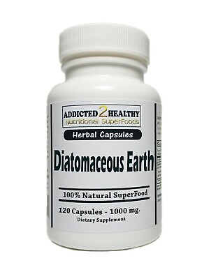 #ad 120 Diatomaceous Earth Capsules #1 Natural SilicaDetoxHeavy MetalsImmunity $14.49