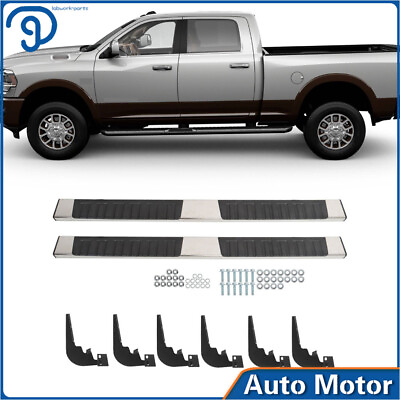 #ad Bars Running Boards SS for 2009 2018 Dodge Ram 1500 Crew Cab 6quot; Side Steel $104.55