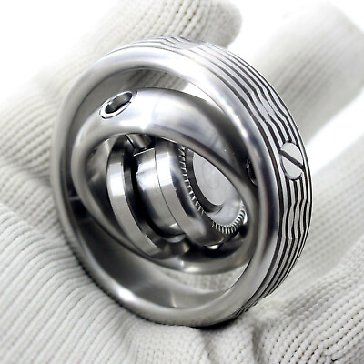 #ad EDC Gear Gyroscope Toy Stainless Steel Hand Fidget Stress Relief Focus Toy Gyro $52.92