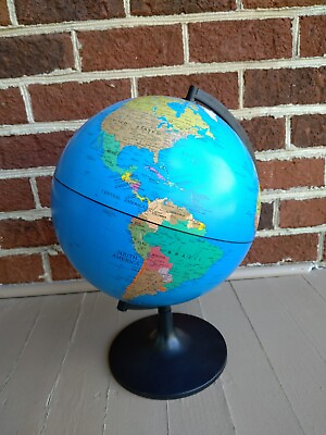 #ad Spinning World Globe with Stand for Students Learning Geography $19.95