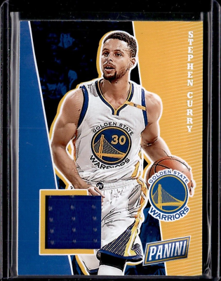 #ad STEPHEN CURRY 2017 PANINI PLAYER WORN JERSEY PATCH 🔥🔥 WARRIORS $49.99