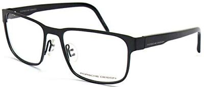#ad Porsche Design P8291 A 55mm Titanium EyeGlasses Frame Gun Metal Greyamp;Gloss Black $129.95